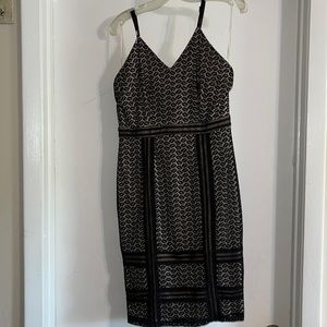 Spaghetti strap Black lace dress
